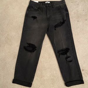 Forever 21 Black Boyfriend Jeans